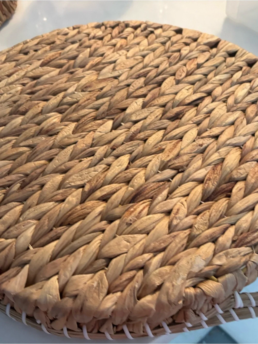 Natural Seagrass Woven Basket tray - Brown